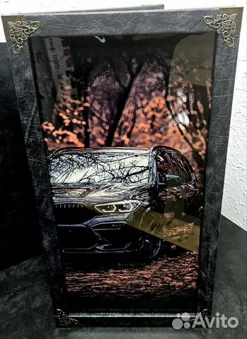 В подарок: Нарды под стеклом «BMW X5»