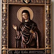 Икона резная Юлия (Иулия) Анкирская — необычный подарок — фотография 4