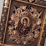 На память: Резная Икона Неополимая Купина — фотография 2