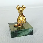 Фигурка «Крысеныш с сыром» из бронзы — красивый подарок — фотография 3