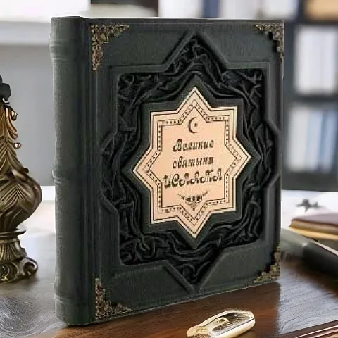 Великие святыни Ислама — Коран в кожаном переплёте — оригинальный подарок