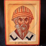 Икона с ковчегом "Спиридон Тримифунтский" — красивый подарок — фотография 1