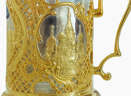 Сувенирный подстаканник "Красная площадь" купить с доставкой Сувенирный подстаканник "Красная площадь"