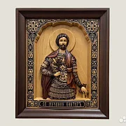 Икона резная Святой Виктор — оригинальный подарок — фотография 1