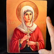 Именная икона "Святая Великомученица Марина" — необычный подарок — фотография 1