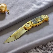 Складной нож «Тигр» из Златоуста в подарок — фотография 1