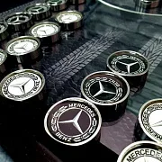 Подарочный комплект стальных фишек для нард «Mercedes» — фотография 9