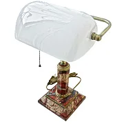 Ручная работа: Настольная лампа из яшмы с цирконами — фотография 7