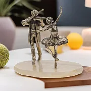 Композиция «Балерина и скрипач» из бронзы — красивый подарок — фотография 1