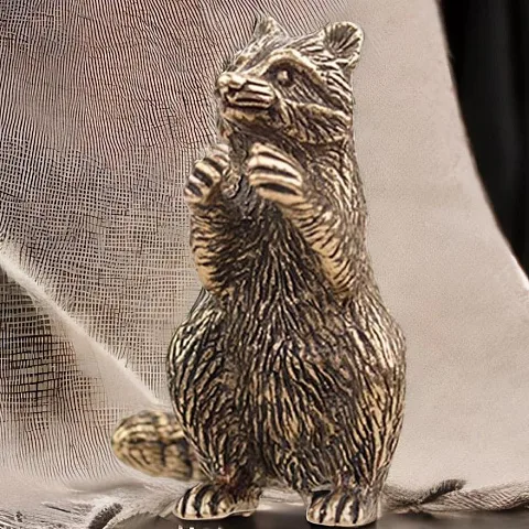 Статуэтка из бронзы «Енот», 43×40×35 мм — красивый подарок