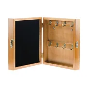 Ключница «Лягушка» из бука с бронзой и ониксом — красивый подарок — фотография 2