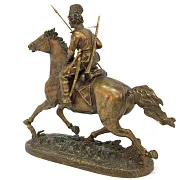 Подарочная композиция «Донской казак» из бронзы — фотография 3