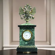 Подарочные часы «Презент. Российский герб» со змеевиком — фотография 1