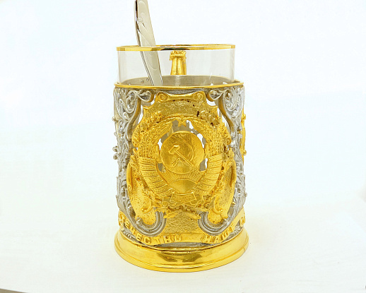 Оригинальный подстаканник "Отечество" купить с доставкой Оригинальный подстаканник "Отечество"