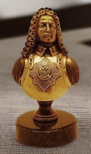 Бронзовый бюст "Ягужинский П.И."