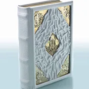 "Библия" в коробе-шкатулке — книга в кожаном переплёте — необычный подарок — фотография 2