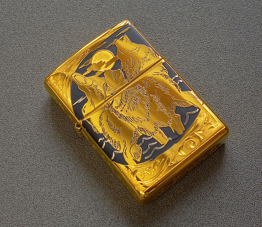 Зажигалка Zippo оригинал "Волки" купить с доставкой Зажигалка Zippo оригинал "Волки"