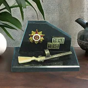 Сувенир «Орден» из бронзы и натурального камня — оригинальный подарок — фотография 1