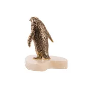 Бронзовая статуэтка «Пингвин» на ониксе в подарок — фотография 4