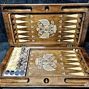 Резные деревянные нарды «Держава» в подарок — фотография 8
