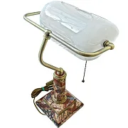 Ручная работа: Настольная лампа из яшмы с цирконами — фотография 4