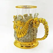 Подстаканник «Счастливая подкова» из бронзы — оригинальный подарок — фотография 3